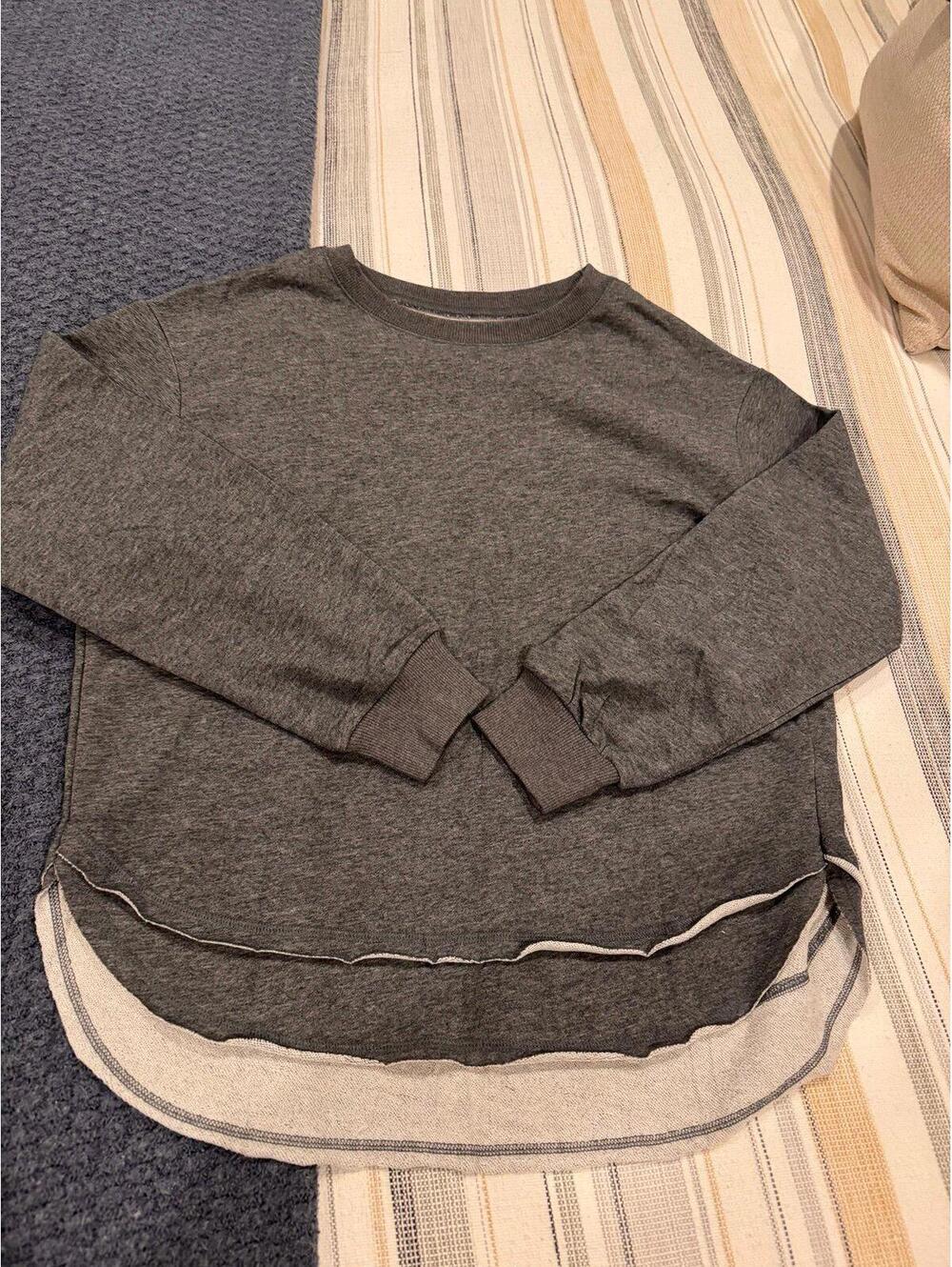 EVALESS Women’s Crewneck Sweatshirt – Gray, Size M (US 8–10)
New without tags